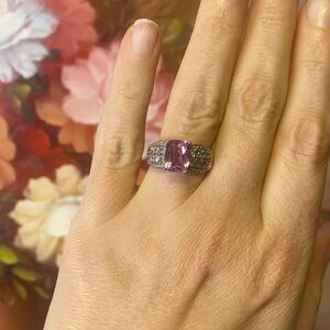 Elegant Pink Gemstone Ring